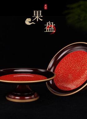 纯铜大漆供具套装五供佛前佛具用品大全供奉供灯供果盘供香供花瓶