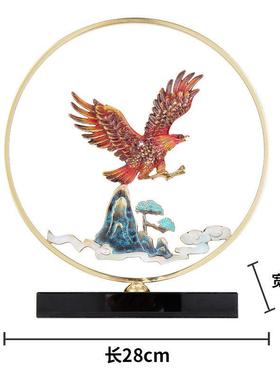 黄铜大展宏图老鹰摆件工艺品办公室桌面装饰品商务乔迁开业礼物