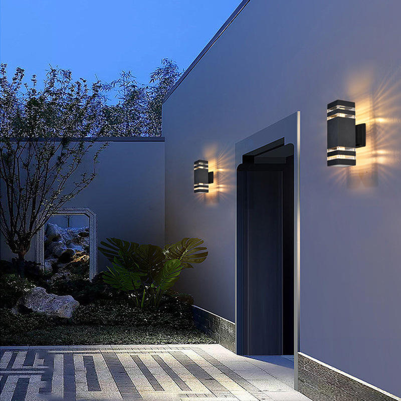 LED防水室外壁灯外墙别墅景观灯阳台过道灯现代简约户外照明壁灯-图2