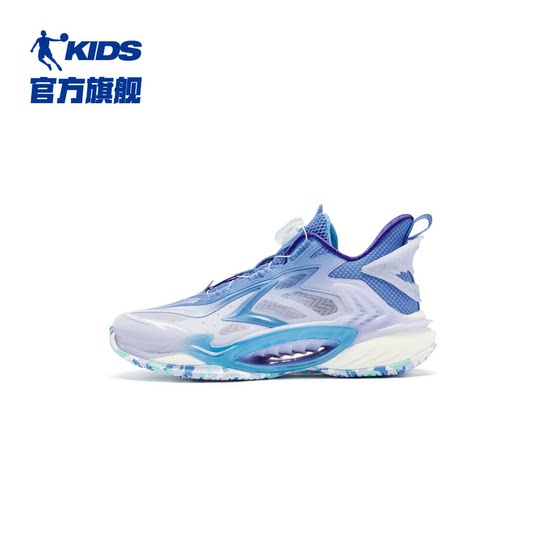 The same Jordan children's basketball shoes for the Crazy Shark Shopping Mall Professional 2025 Summer New Mesh Button Boys Sports Shoes