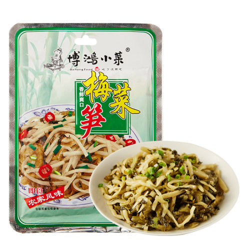 博鸿小菜梅菜笋丝140g*8福建特产笋丝笋干开味下饭佐餐小菜咸菜 - 图1