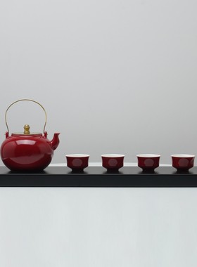 新中式陶瓷茶具套装样板间摆件