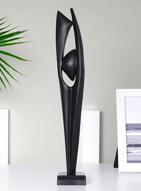 现代简约抽象树脂大理石雕塑摆件