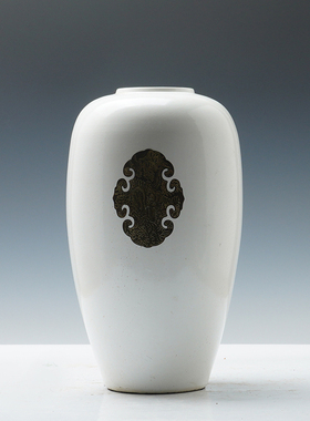 新中式落地手绘花瓶摆件