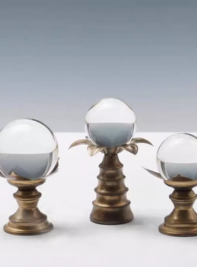 简约现代水晶球风水摆件