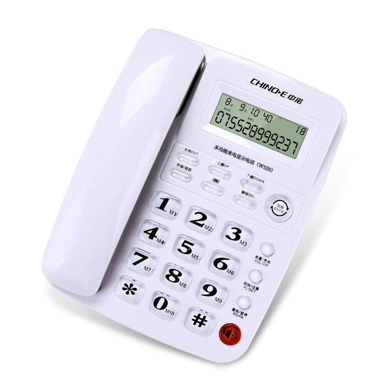 W528摇头办公室坐式固定电话机家用有线座机免电池来电显示 - 图3