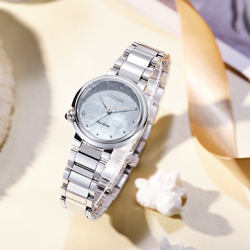 citizen日本光动能女梦幻钢带女表 时友海外日韩腕表