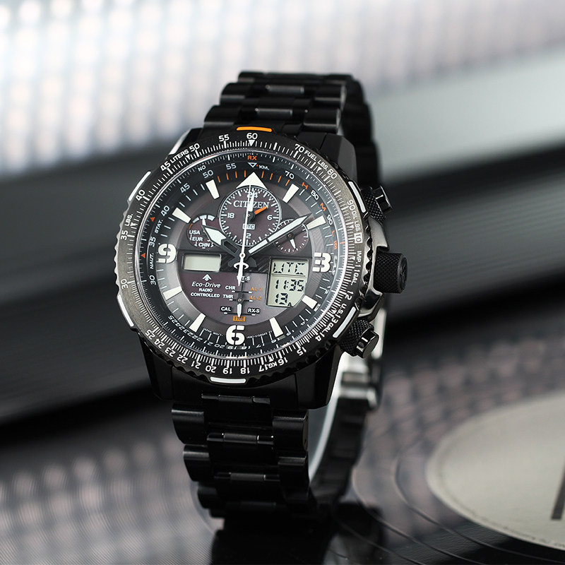 citizen日本黑天使光动能电波男士 时友海外日韩腕表