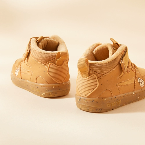 Туфли, зимние детские флисовые хаки удерживающие тепло сапоги подходит для мужчин и женщин для раннего возраста, коллекция 2021