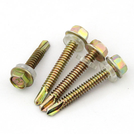 External hexagonal drill tail self-tapping screw