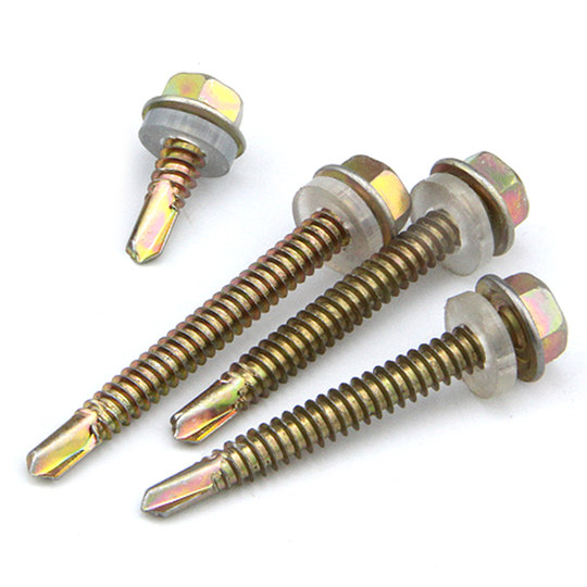 External hexagonal drill tail self-tapping screw