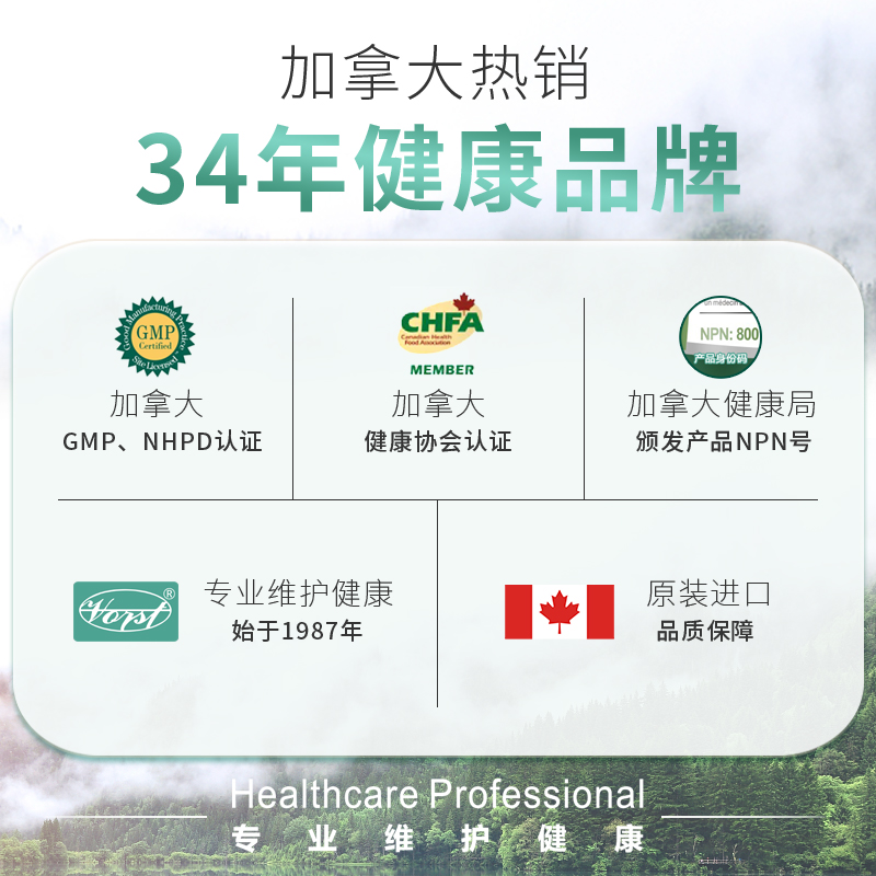VORST海外旗舰店VORST加拿大进口锯棕榈精华防脱生发胶囊男性前列腺呵护2