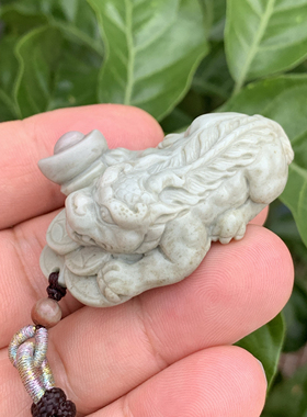 天然阿拉善彩玉精品貔貅吊坠男女同款护身符生日礼物