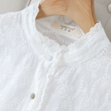 Цветная хлопковая осенняя рубашка, оверсайз