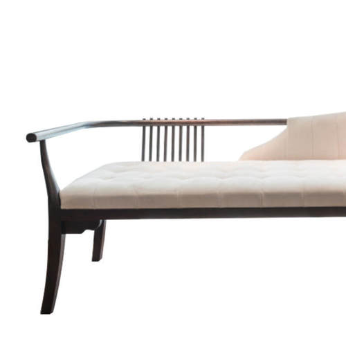 新中式贵妃椅实木长凳简约脚踏卧室家具床尾凳客厅沙发凳工程-图2