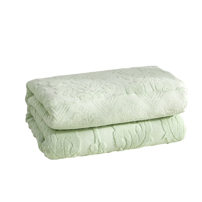 洁丽雅纯棉老式提花毛巾被双人纯棉夏凉被午睡盖毯夏季空调被毛毯