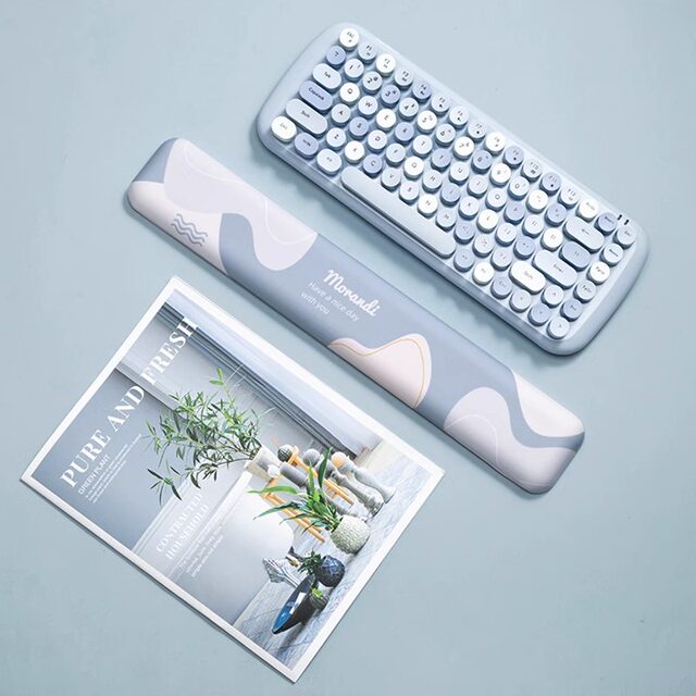 Mouse pad, wrist guard, keyboard, hand support, computer office
