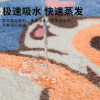 Japanese imitation cashmere water-absorbent, non-slip, quick-drying bathroom floor mat