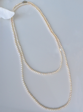 小立交《性价比》淡水珍珠毛衣链