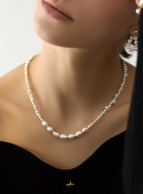 原创设计异形巴洛克淡水珍珠项链