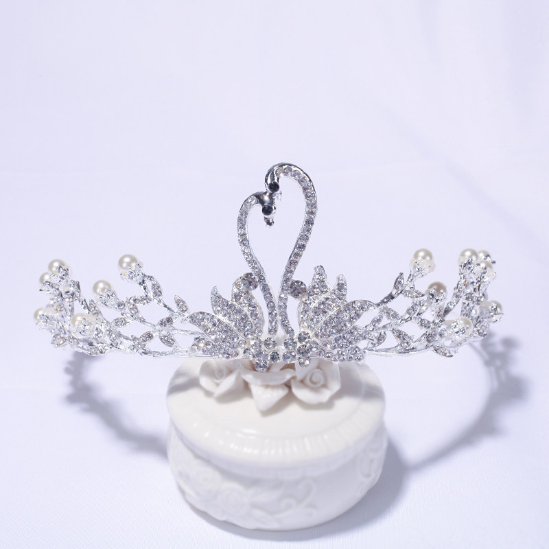 韩版天鹅小皇冠头饰儿童小女孩公主可爱生日女童艾莎宝宝发饰发箍,淘宝优惠券,粉丝福利购,淘宝优惠卷