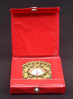 罗盘风水盘2寸8层综合盘高精度迷你袖珍方形风水小罗盘随身携带