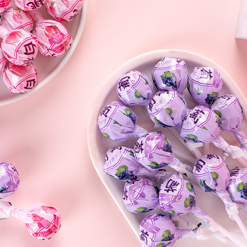 高颜值白桃葡萄果汁花束送礼棒棒糖 生活很苦 可我很甜呀 Wifi旗舰 淘优券