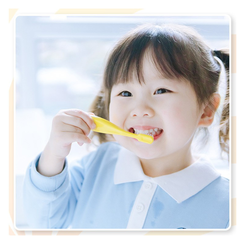 Ci日本进口胖手柄儿童牙刷软毛1-2-3-6岁乳牙婴幼儿宝宝专用6支装 - 图1