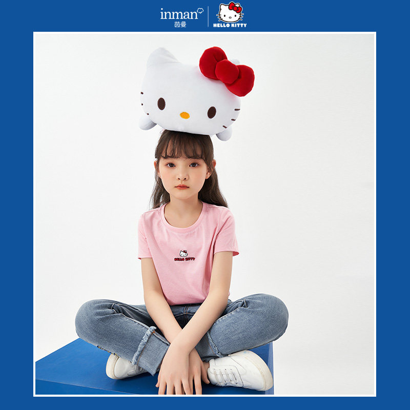 hellokitty童装茵曼女童短袖夏t恤 茵曼致汇亲子装/亲子时装