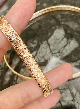 18k金意大利INS风纯手工丝绸编织尼龙弹力弹簧手镯手环