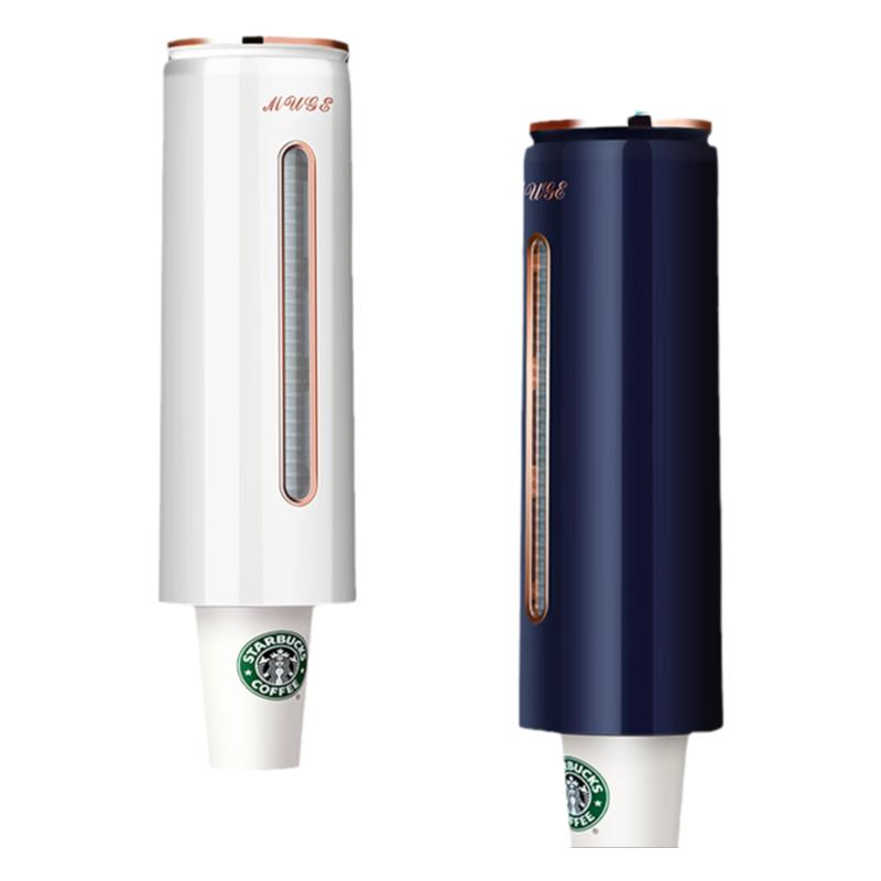 一次性杯子取杯器架壁挂式免打孔纸杯架子饮水机防尘置物架大容量 - 图3