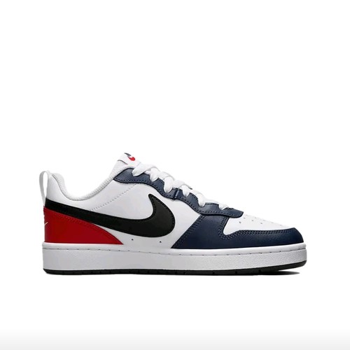 Nike Court Borough Low 2 皮革 休闲舒适 低帮  黑白橙 - 图2