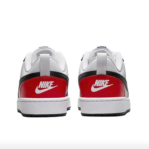 Nike Court Borough Low 2 皮革 休闲舒适 低帮  黑白橙 - 图3