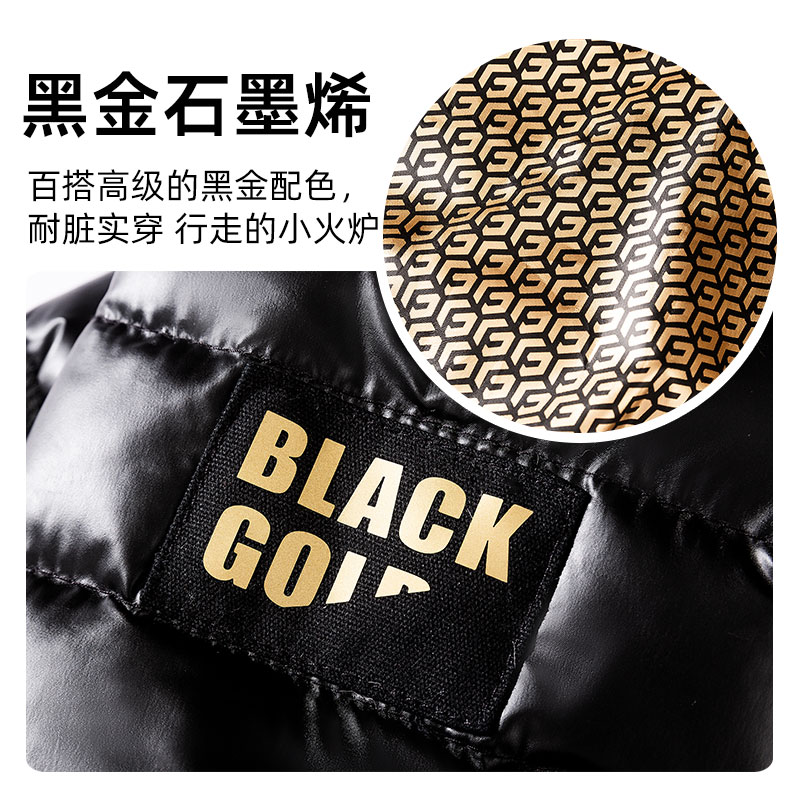 宠物狗狗嬉皮狗石墨烯黑金系列羽绒服泰迪博美小型幼犬秋冬款衣服