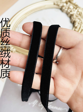 丝绒韩版网红女手diy潮流jk领结