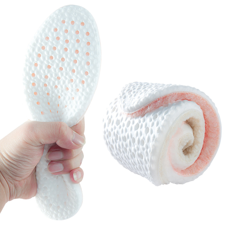 boost羊羔绒保暖鞋垫男女久站不累脚防臭舒适超软底爆米毛绒鞋垫 - 图3