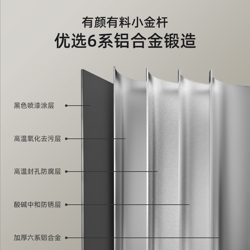 好太太升降晾衣架手摇器家用晒衣架手动凉衣架阳台伸缩四杆晾衣杆-图2