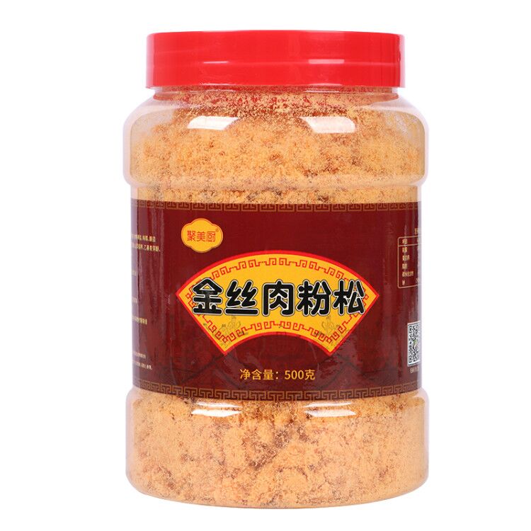 金丝肉粉松500g 寿司材料专用肉松烘焙面包辅助食材灌装方便家用 - 图3