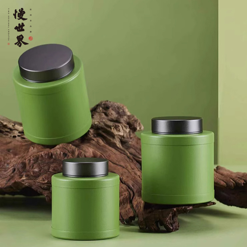 马口铁密封罐白茶包装盒茶叶储存罐红茶铁罐茶叶罐小号密封空茶罐-图2