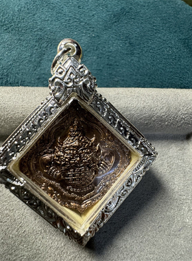 泰国佛牌龙婆本法会双面莲花拉胡佛历2558年主播同款佛牌泰国正品