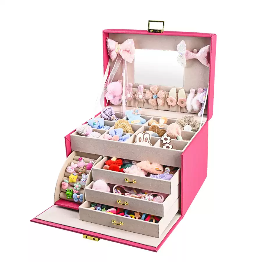 山姆同款儿童发饰收纳盒女孩公主首饰盒头绳皮筋饰品生日礼物玩具,淘宝优惠券,粉丝福利购,淘宝优惠卷