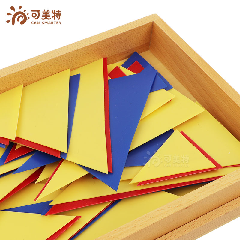 可美特蒙氏语言教具侦探式形容词练习蒙特梭利儿童早教益智玩具