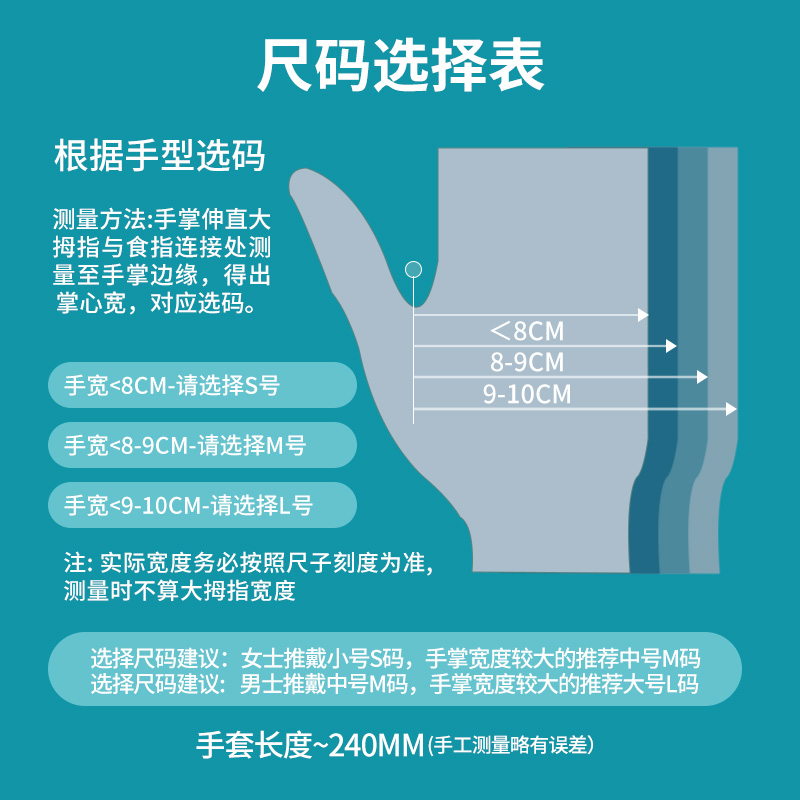 医用手套一次性橡胶乳胶丁晴腈手术检查外科实验医院医疗医护专用 - 图2