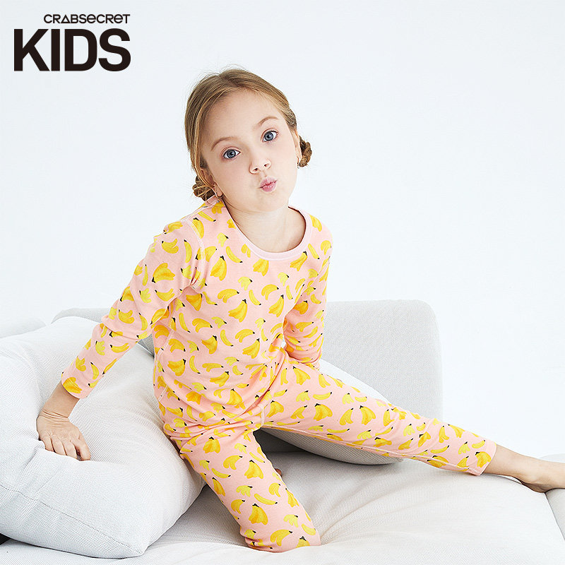 亲子装螃蟹秘密男士保暖棉质打底衣 螃蟹秘密outlets店保暖套装