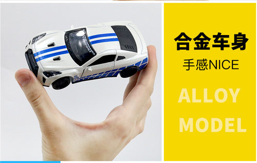1/43合金汽车模型仿真跑车警车玩具车男孩玩具小汽车金属儿童礼物 - 图3