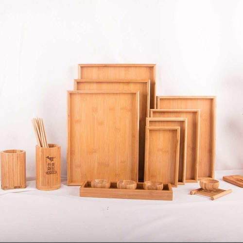 Hotel tray rectanular tray rectanular wooden wood rectan - 图1