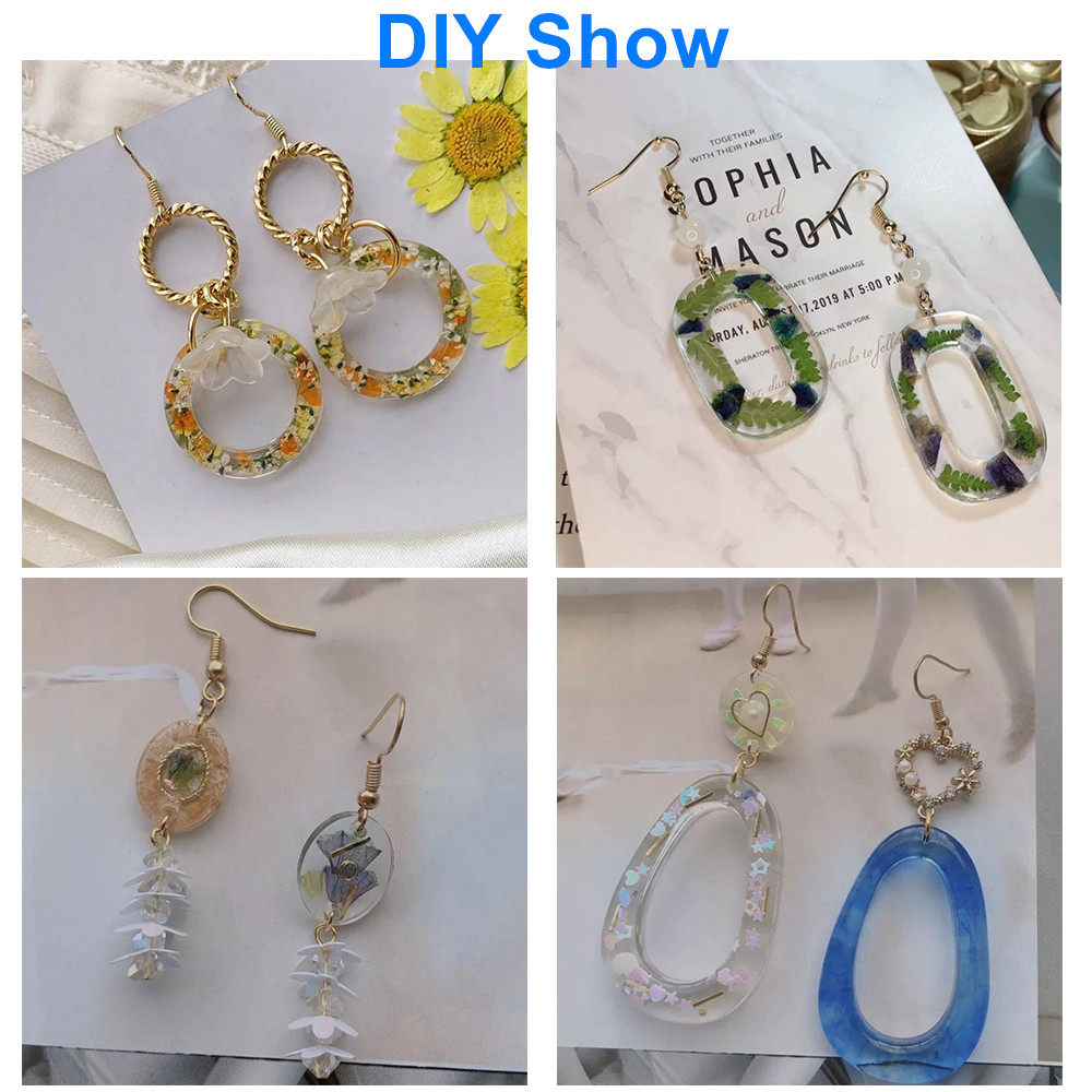 Earring Pendants Resin Molds Silicone Mold for DIY UV Epoxy - 图0