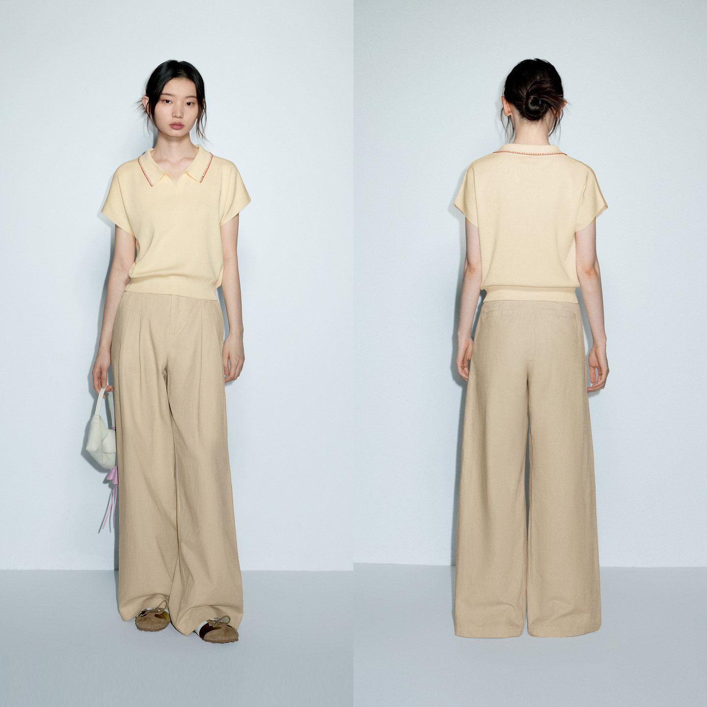 indicia标记商场同款2026夏季新款女装棉亚麻休闲裤子L2B6KZ120F