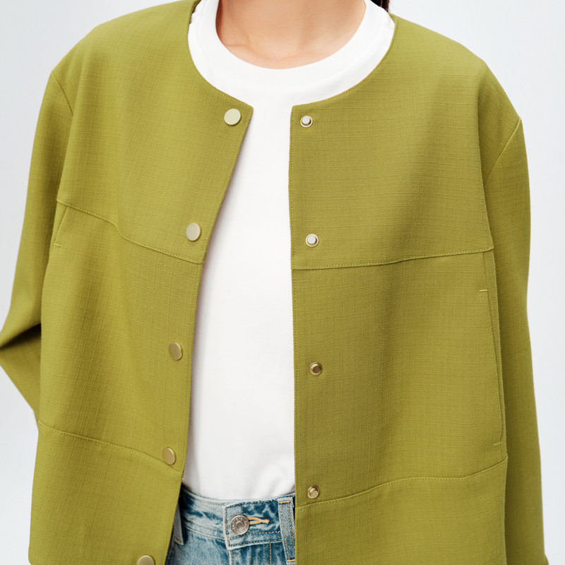 indicia标记小香风短款外套上衣女春秋商场同款女装5C308WT384