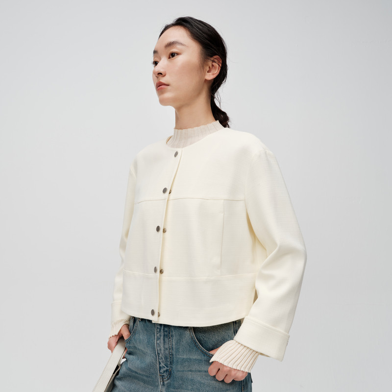 indicia标记小香风短款外套上衣女春秋商场同款女装5C308WT384